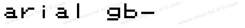 arial gb字体转换